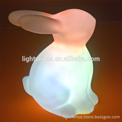 magic illusion torche led multi vertigo light nightstand lamp bunny rabbit night light